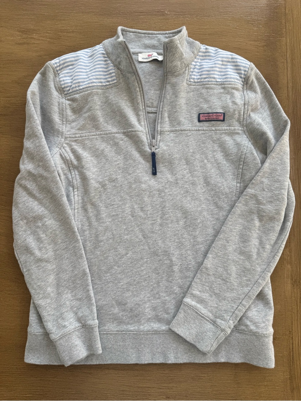 Vineyard vines women gray small quarter zip